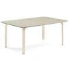 Pöytä ELTON 1800x800x590 mm, harmaa linoleumi, koivu