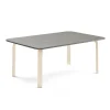 Pöytä ELTON 1400x800x530 mm, tummanharmaa linoleumi, koivu