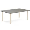 Pöytä ELTON 1800x800x530 mm, tummanharmaa linoleumi, koivu