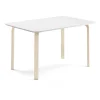 Pöytä ELTON 1400x800x710 mm, valkoinen laminaatti, koivu