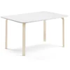 Pöytä ELTON 1800x700x710 mm, valkoinen laminaatti, koivu