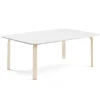 Pöytä ELTON 1800x800x530 mm, valkoinen laminaatti, koivu