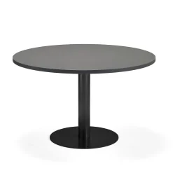 Pöytä GATHER Lattiakiinnitys, Ø 900x720 mm, antrasiitinharmaa, antrasiitinharmaa