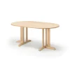 Pöytä KUPOL Ovaali, 1500x800x720 mm, beige linoleumi, koivu