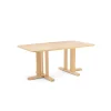 Pöytä KUPOL 1400x800x600 mm, beige linoleumi, koivu