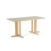 Pöytä KUPOL 1600x800x720 mm, harmaa linoleumi, koivu