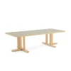 Pöytä KUPOL 1800x800x500 mm, harmaa linoleumi, koivu