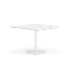 Pöytä METRIC Pyöristetyin kulmin, 1000x1000x720 mm, valkoinen