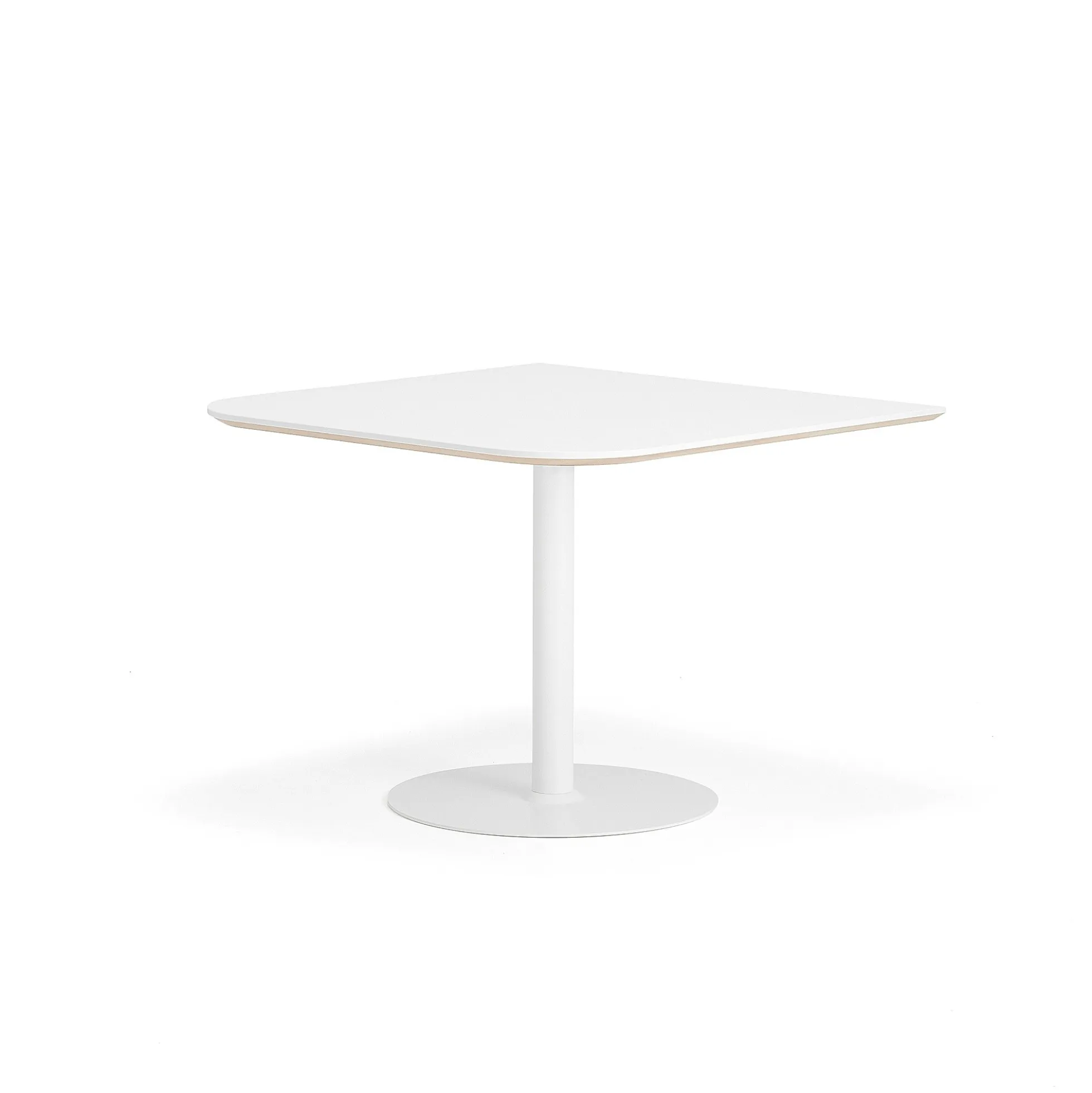 Pöytä METRIC Pyöristetyin kulmin, 1000x1000x720 mm, valkoinen