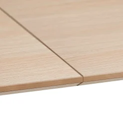 Pöytä METRIC Pyöristetyin kulmin, 2000x1000x720 mm, valkoinen/tammi