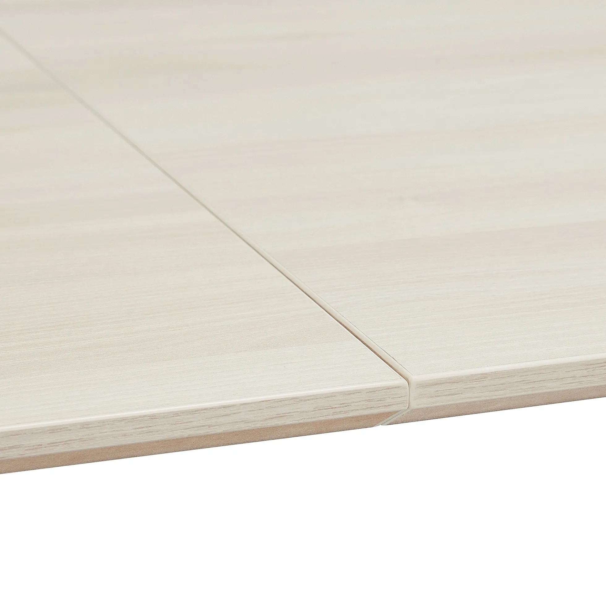 Pöytä METRIC Pyöristetyt kulmat, 3000x1000x720 mm, valkoinen/saarni