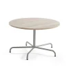 Pöytä PLURAL PLUS Ø 1200x720 mm, korkeapainelaminaatti HPL, hopea/saarni