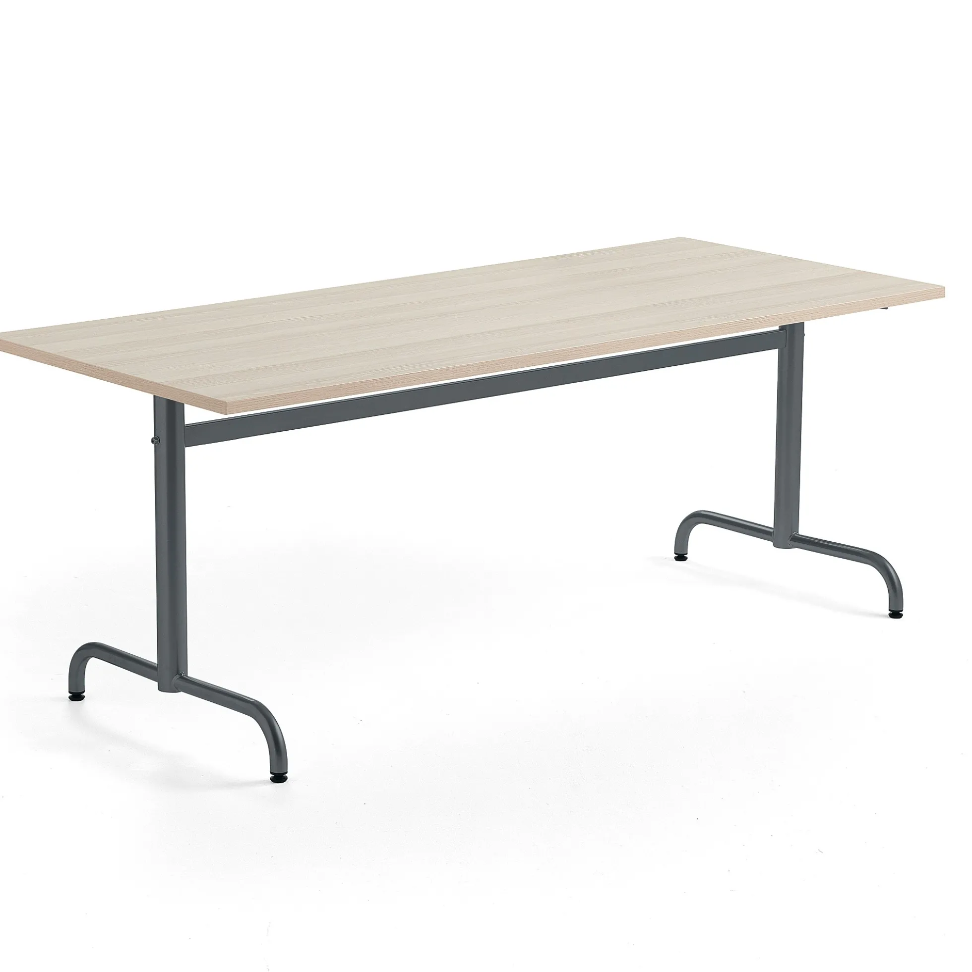 Pöytä PLURAL PLUS 1800x800x720 mm, ääntä vaimentava korkeapainelaminaatti HPL, saarni, antrasiitinharmaa
