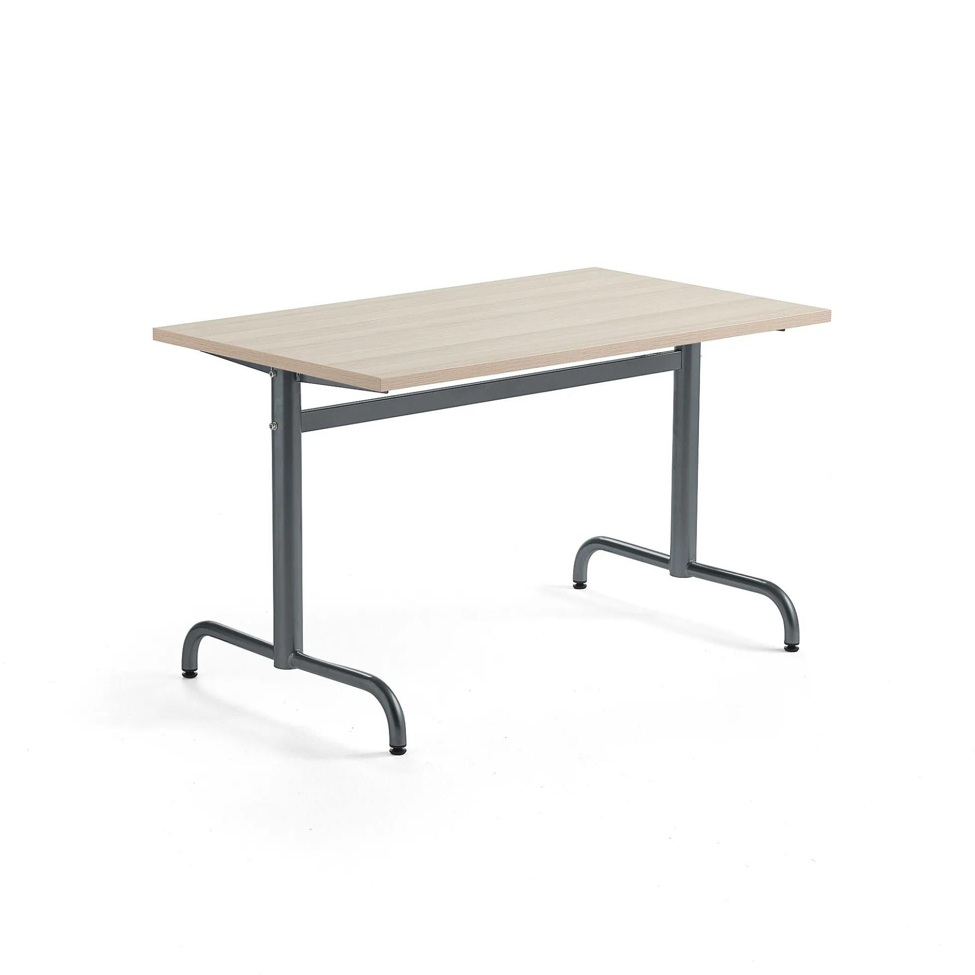 Pöytä PLURAL PLUS 1200x700x720 mm, ääntä vaimentava korkeapainelaminaatti HPL, saarni, antrasiitinharmaa