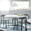 Pöytä PLURAL Ø1300x720 mm, ääntä vaimentava linoleumi, harmaa, antrasiitinharmaa
