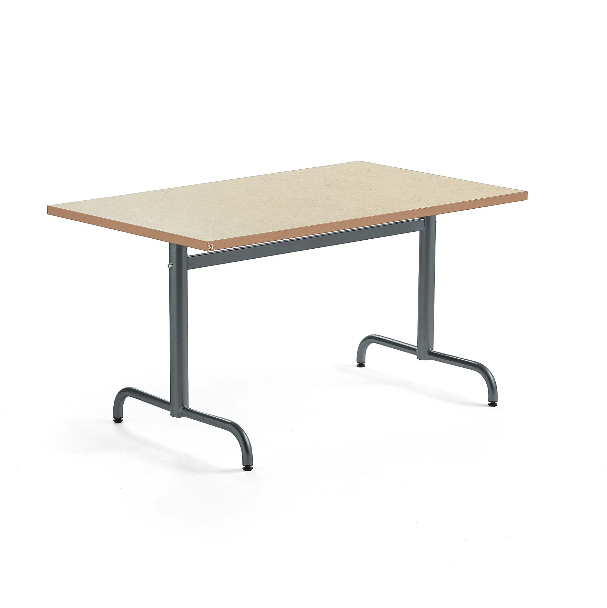 Pöytä PLURAL 1200x800x720 mm, ääntä vaimentava linoleumi, beige, antrasiitinharmaa