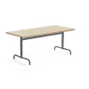 Pöytä PLURAL 1600x800x720 mm, ääntä vaimentava linoleumi, beige, antrasiitinharmaa