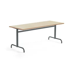 Pöytä PLURAL 1800x700x720 mm, ääntä vaimentava linoleumi, beige, antrasiitinharmaa