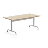 Pöytä PLURAL 1600x800x720 mm, ääntä vaimentava linoleumi, beige, hopeanharmaa