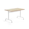 Pöytä PLURAL 1600x700x720 mm, ääntä vaimentava linoleumi, beige, valkoinen