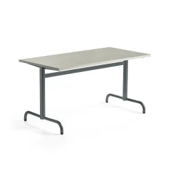 Pöytä PLURAL 1400x700x720 mm, ääntä vaimentava linoleumi, harmaa, antrasiitinharmaa