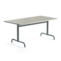 Pöytä PLURAL 1400x800x720 mm, ääntä vaimentava linoleumi, harmaa, antrasiitinharmaa