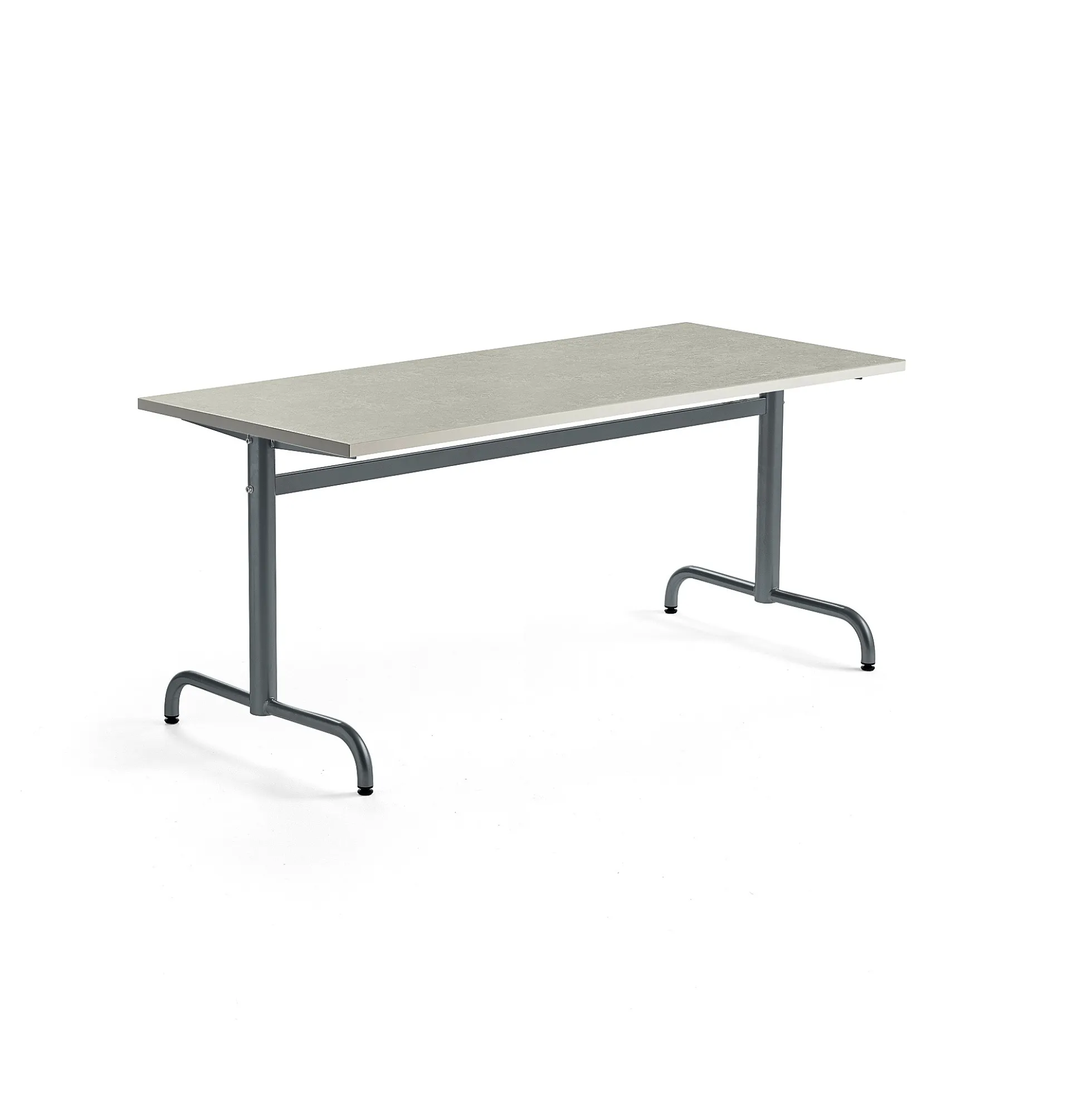 Pöytä PLURAL 1600x700x720 mm, ääntä vaimentava linoleumi, harmaa, antrasiitinharmaa