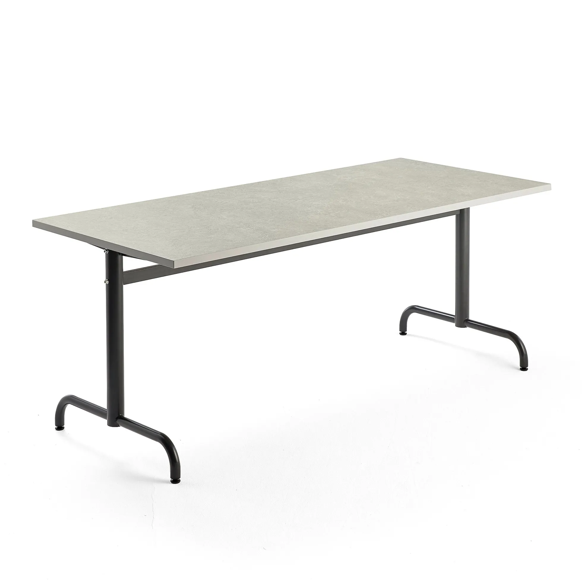 Pöytä PLURAL 1800x800x720 mm, ääntä vaimentava linoleumi, harmaa, antrasiitinharmaa