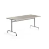 Pöytä PLURAL 1600x700x720 mm, ääntä vaimentava linoleumi, harmaa, hopeanharmaa