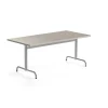 Pöytä PLURAL 1600x800x720 mm, ääntä vaimentava linoleumi, harmaa, hopeanharmaa