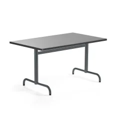 Pöytä PLURAL 1200x800x720 mm, ääntä vaimentava linoleumi, tummanharmaa, antrasiitinharmaa