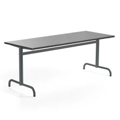 Pöytä PLURAL 1800x700x720 mm, ääntä vaimentava linoleumi, tummanharmaa, antrasiitinharmaa