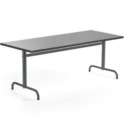 Pöytä PLURAL 1800x800x720 mm, ääntä vaimentava linoleumi, tummanharmaa, antrasiitinharmaa