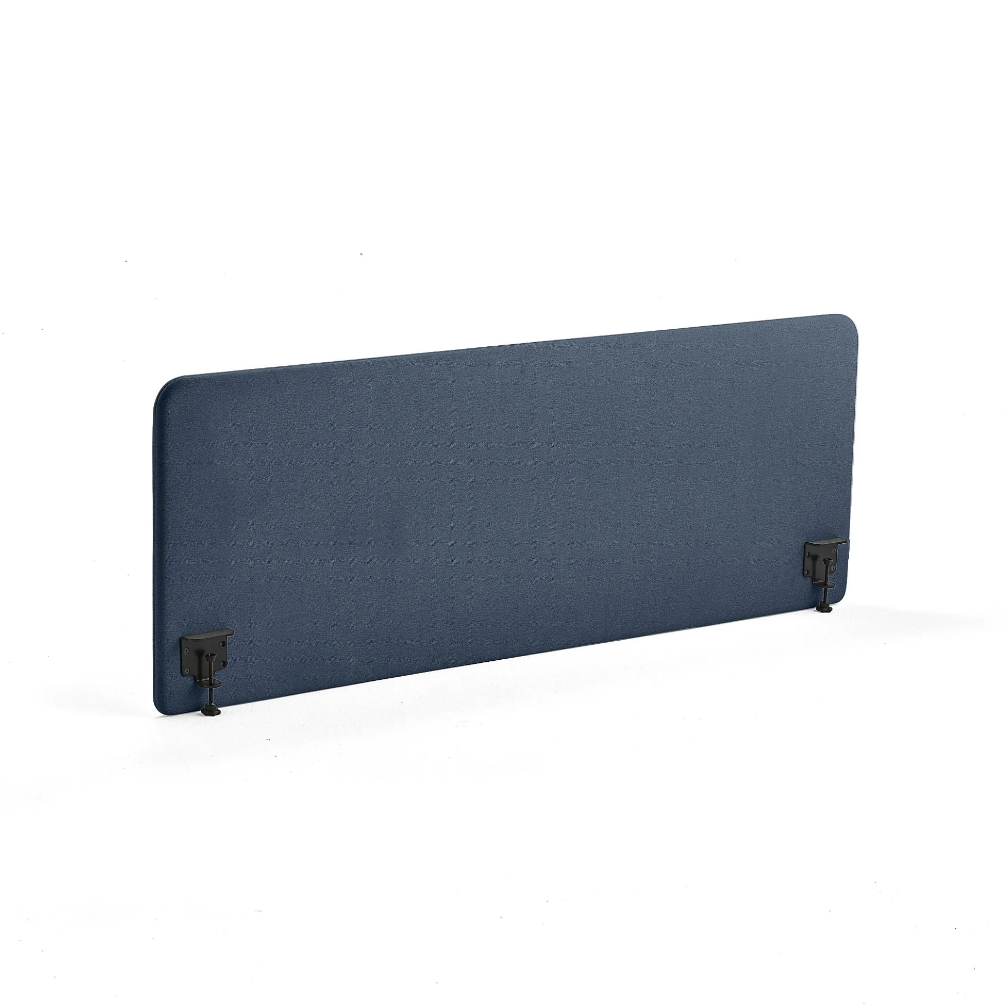 Pöytäsermi ZONE Mustat kiinnikkeet, 1800x650x36 mm, kangas Hush, laivastonsininen