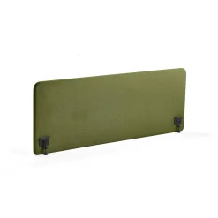 Pöytäsermi ZONE Mustat kiinnikkeet, 1800x650x36 mm, kangas Hush, metsänvihreä