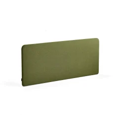 Pöytäsermi ZONE Mustat kiinnikkeet, 1600x650x36 mm, kangas Hush, metsänvihreä