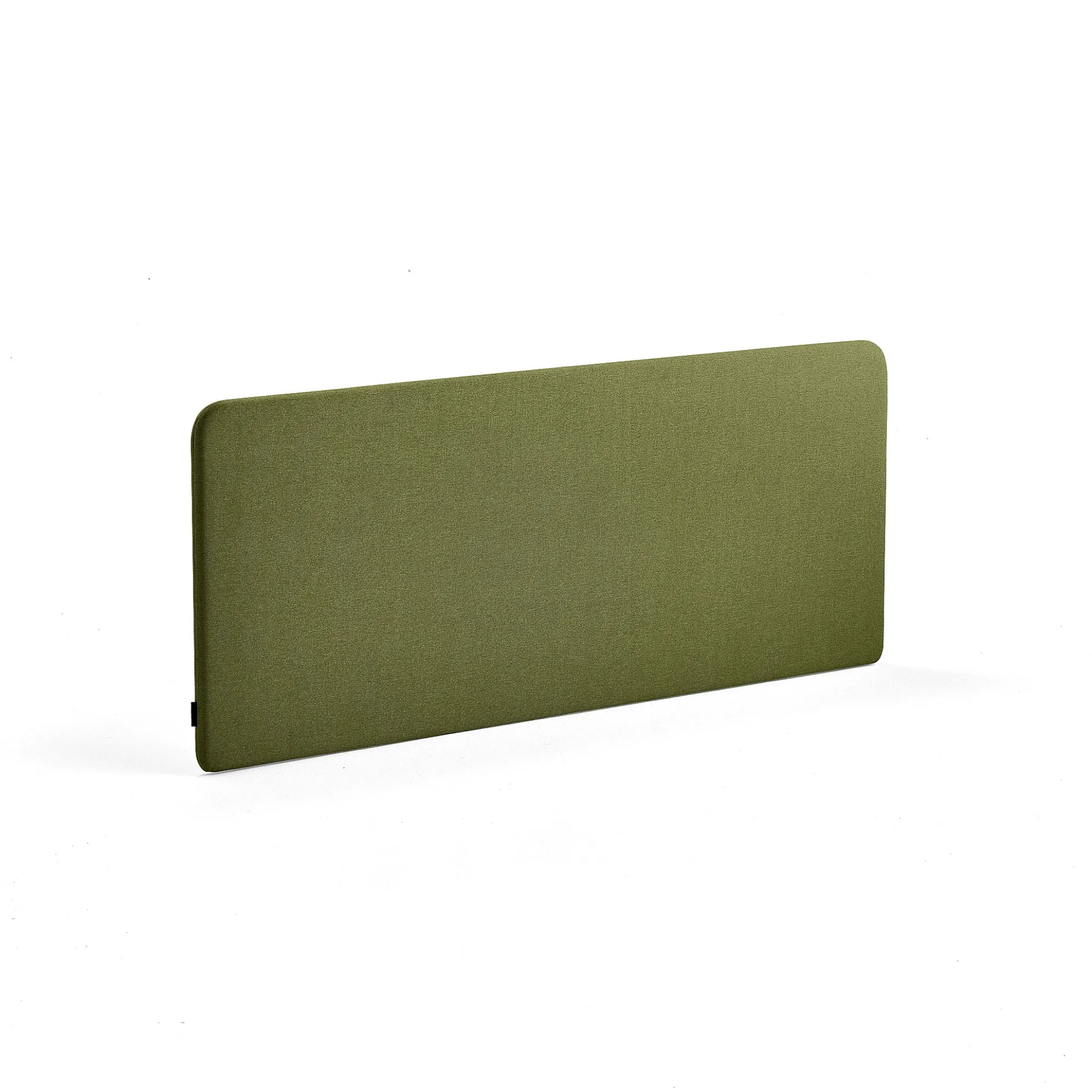 Pöytäsermi ZONE Mustat kiinnikkeet, 1600x650x36 mm, kangas Hush, metsänvihreä