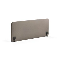 Pöytäsermi ZONE Mustat kiinnikkeet, 1600x650x36 mm, kangas Hush, vaaleanruskea