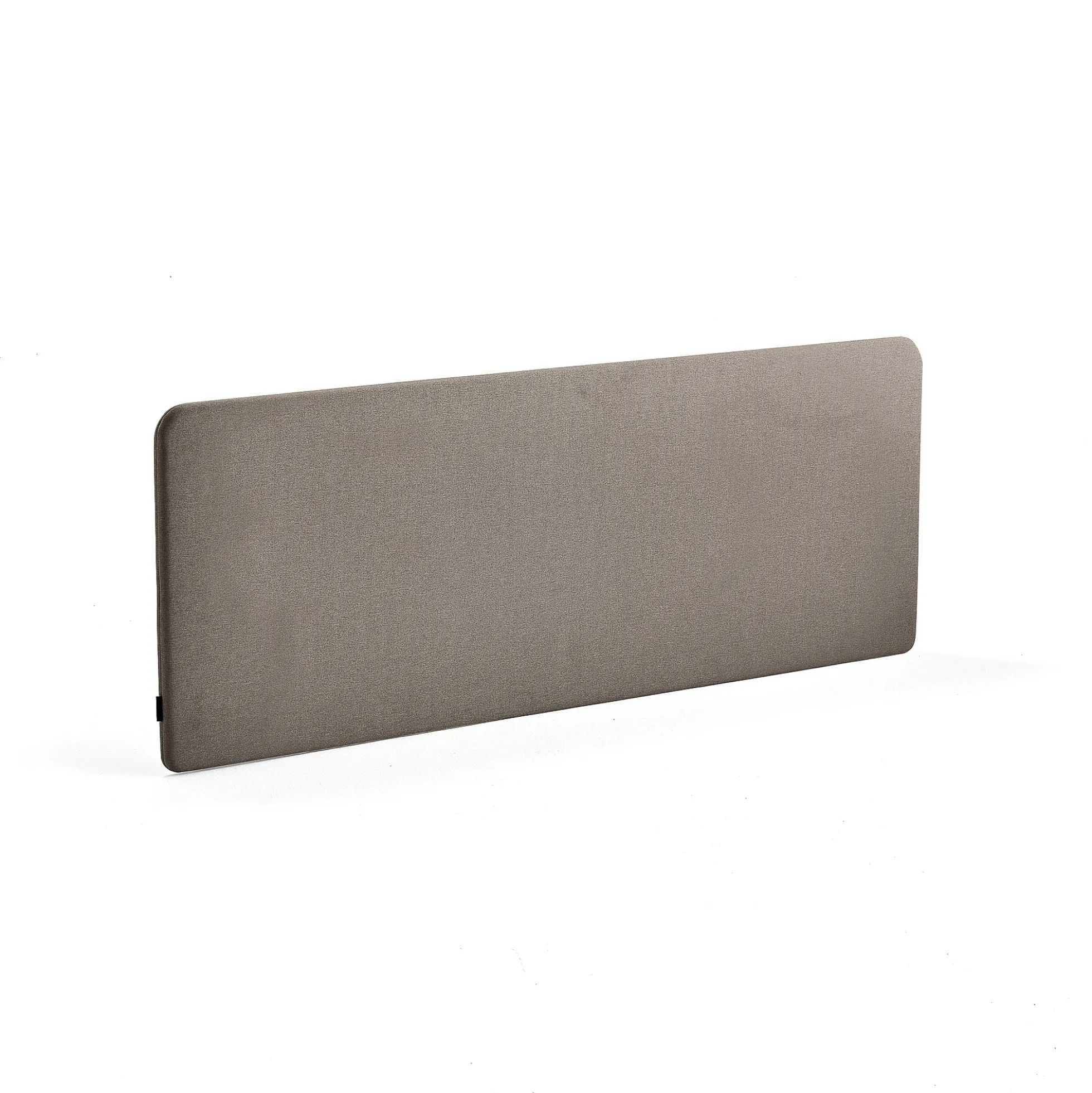 Pöytäsermi ZONE Mustat kiinnikkeet, 1800x650x30 mm, kangas Hush, vaaleanruskea