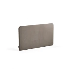 Pöytäsermi ZONE Mustat kiinnikkeet, 1200x650x30 mm, kangas Hush, vaaleanruskea
