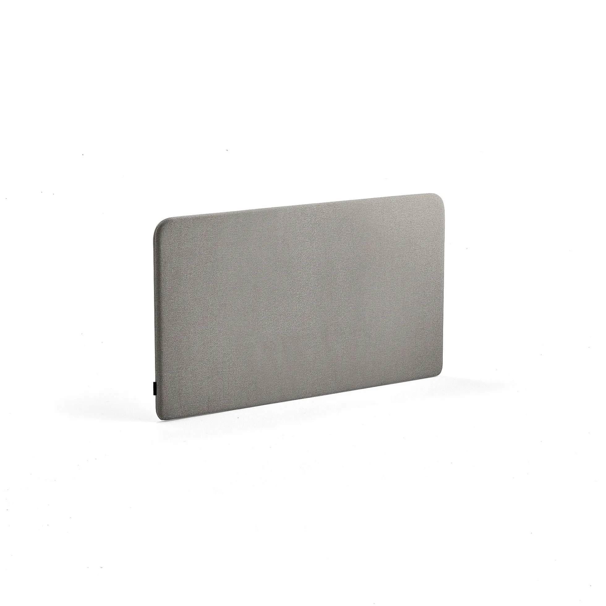 Pöytäsermi ZONE Mustat kiinnikkeet, 1200x650x36 mm, kangas Rivet, hopeanharmaa