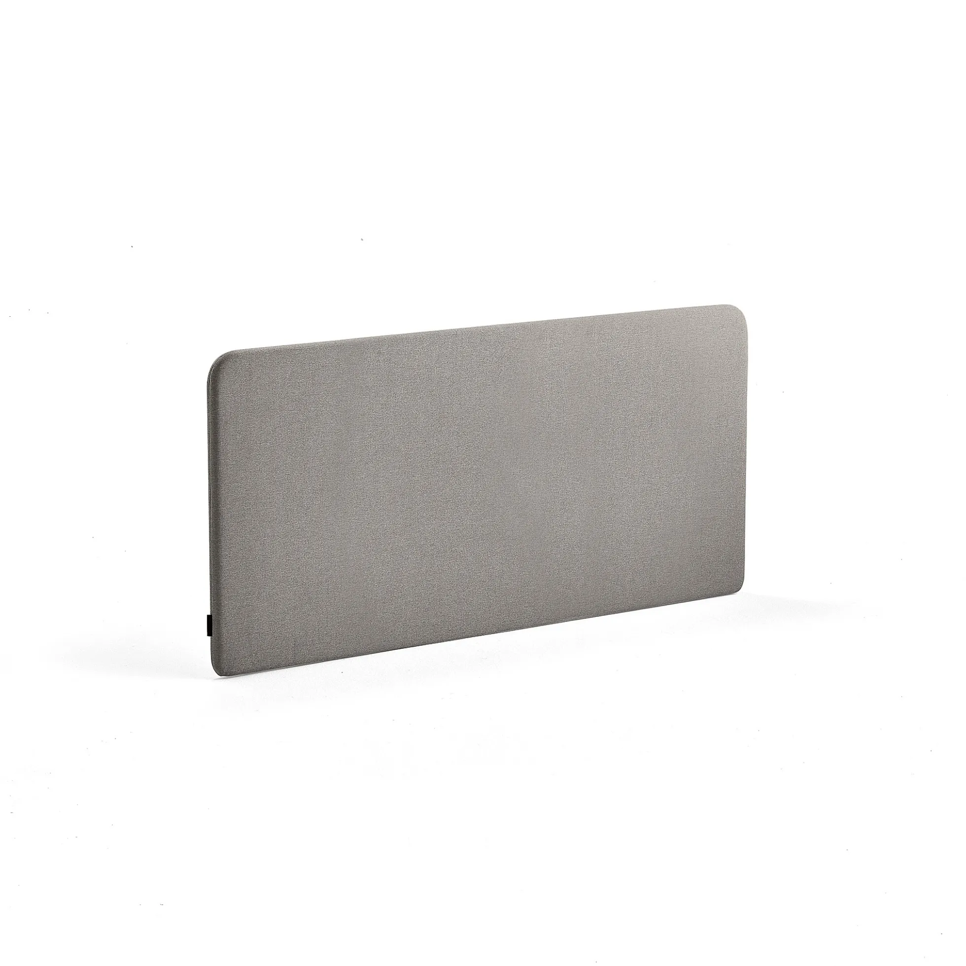 Pöytäsermi ZONE Mustat kiinnikkeet, 1400x650x36 mm, kangas Rivet, hopeanharmaa