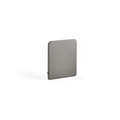 Pöytäsermi ZONE Mustat kiinnikkeet, 600x650x36 mm, kangas Rivet, hopeanharmaa