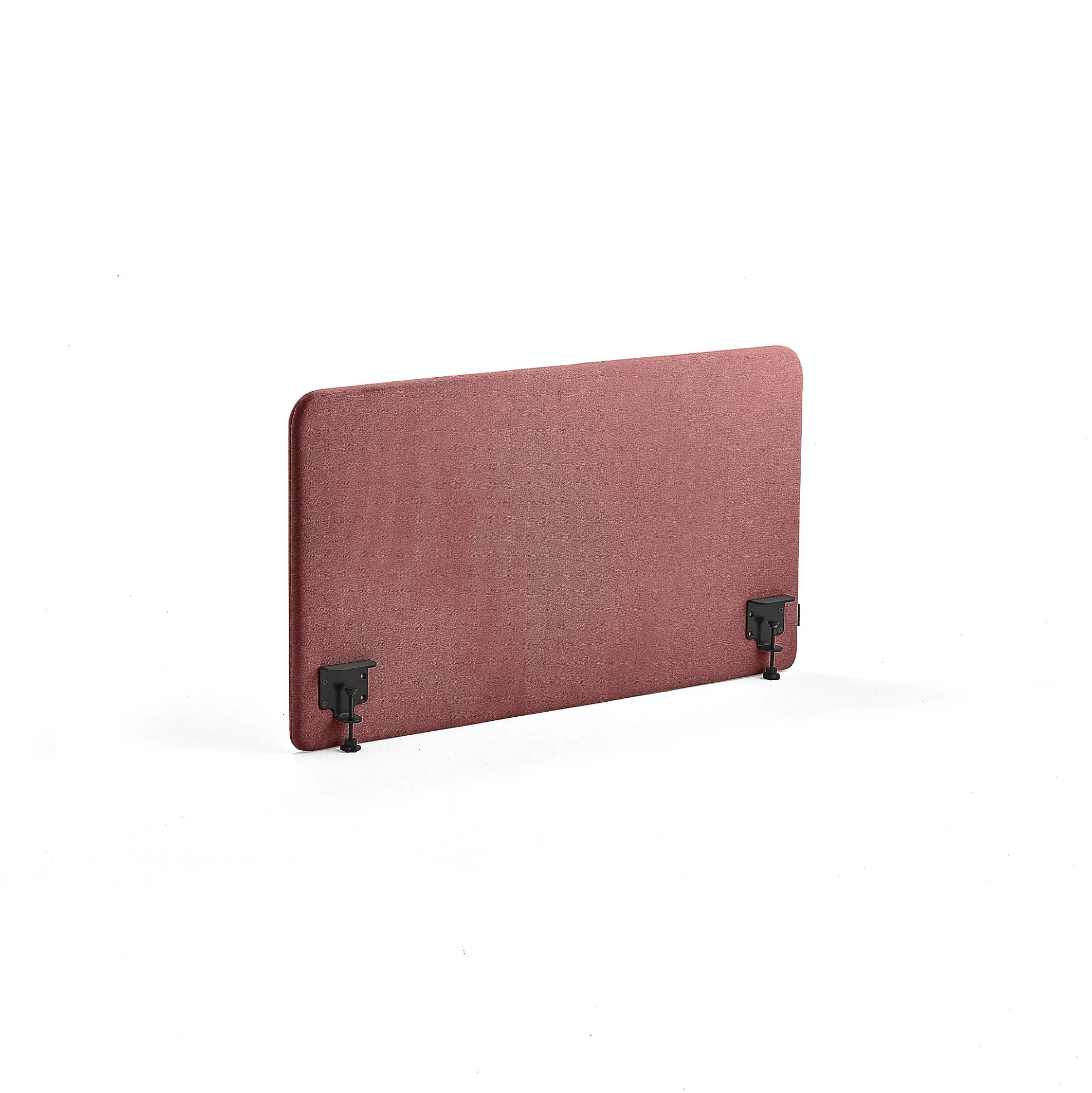 Pöytäsermi ZONE Mustat kiinnikkeet, 1200x650x36 mm, kangas Rivet, luumu