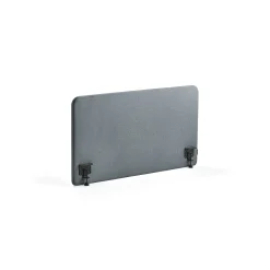 Pöytäsermi ZONE Mustat kiinnikkeet, 1200x650x36 mm, kangas Rivet, siniharmaa