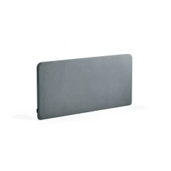 Pöytäsermi ZONE Mustat kiinnikkeet, 1400x650x36 mm, kangas Rivet, siniharmaa