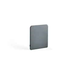 Pöytäsermi ZONE Mustat kiinnikkeet, 600x650x36 mm, kangas Rivet, siniharmaa