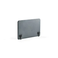 Pöytäsermi ZONE Mustat kiinnikkeet, 1000x650x36 mm, kangas Rivet, siniharmaa