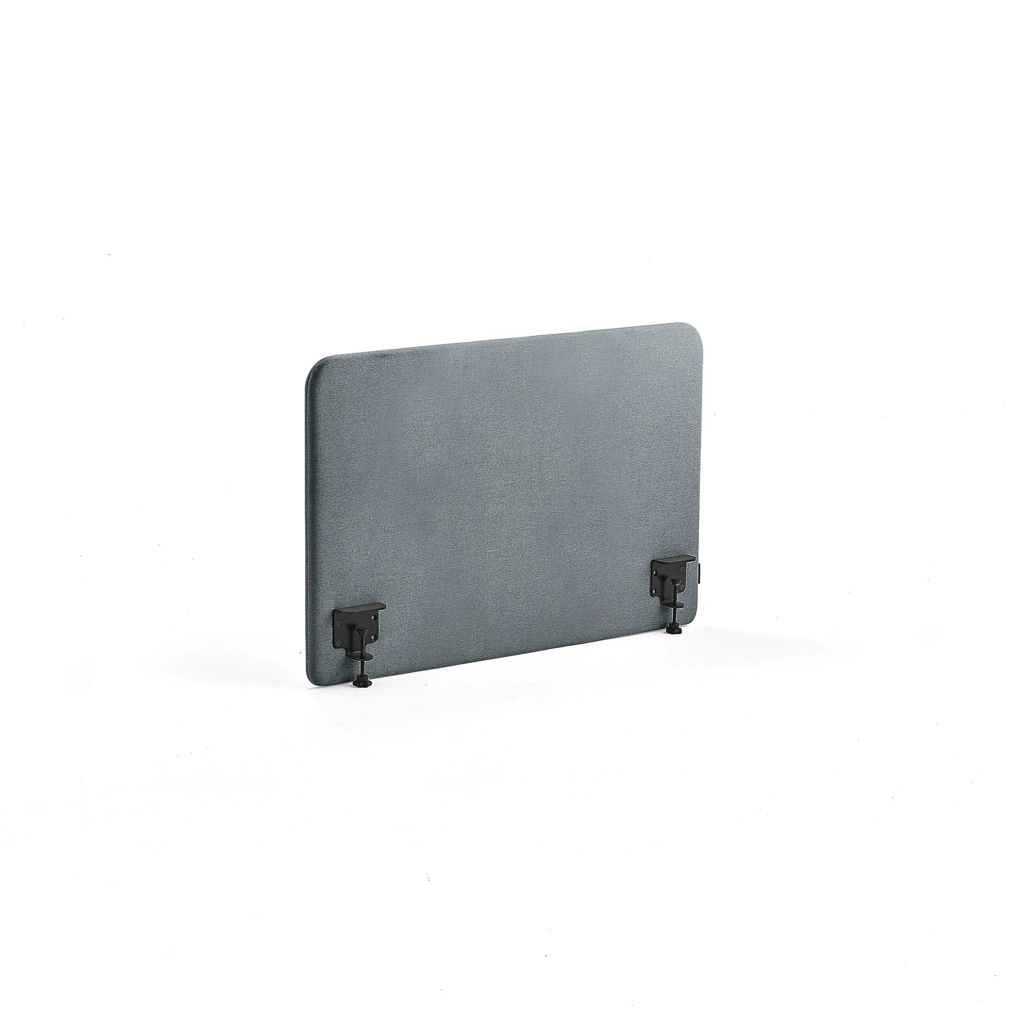 Pöytäsermi ZONE Mustat kiinnikkeet, 1000x650x36 mm, kangas Rivet, siniharmaa