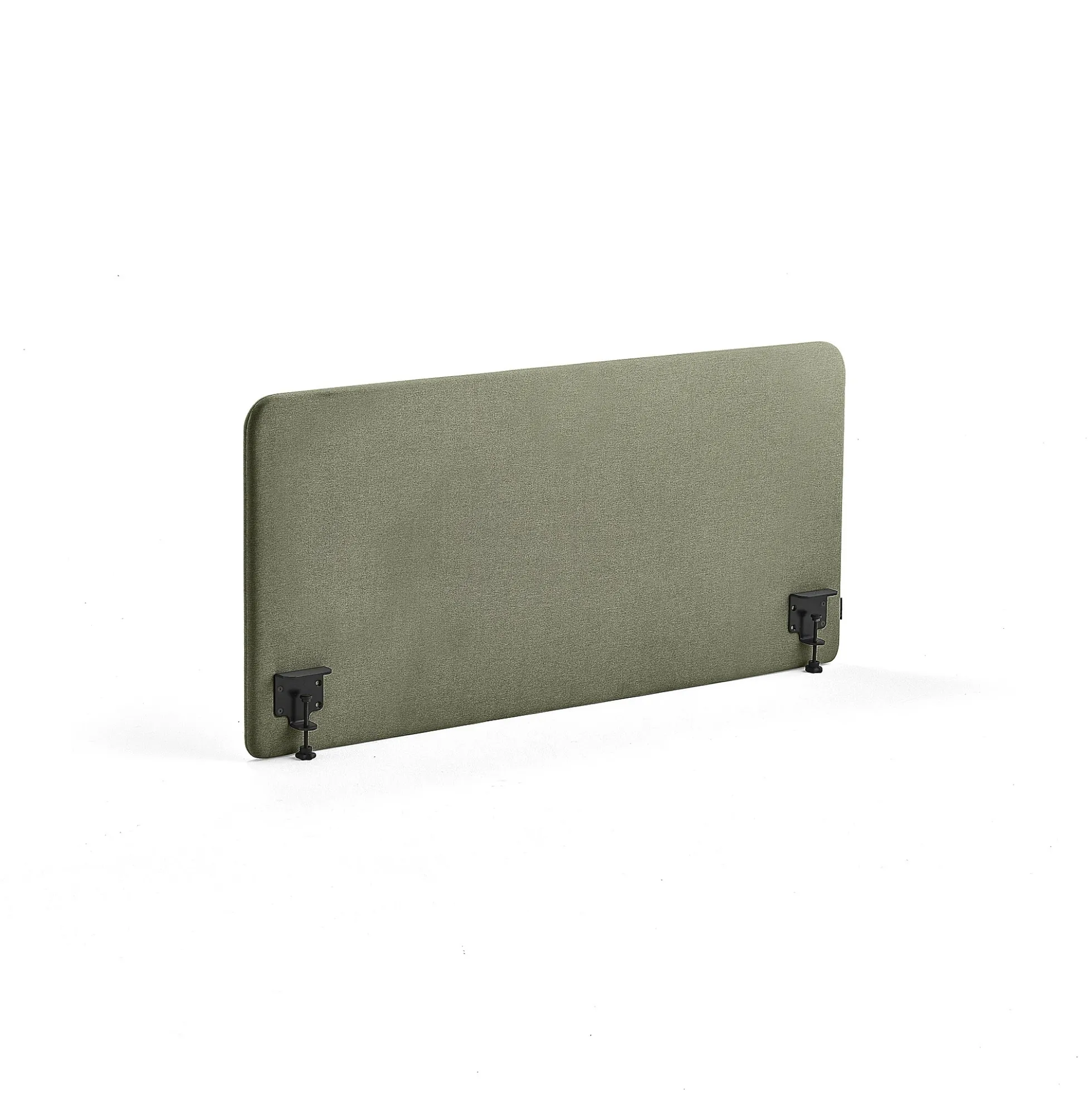 Pöytäsermi ZONE Mustat kiinnikkeet, 1400x650x36 mm, kangas Rivet, sinivihreä